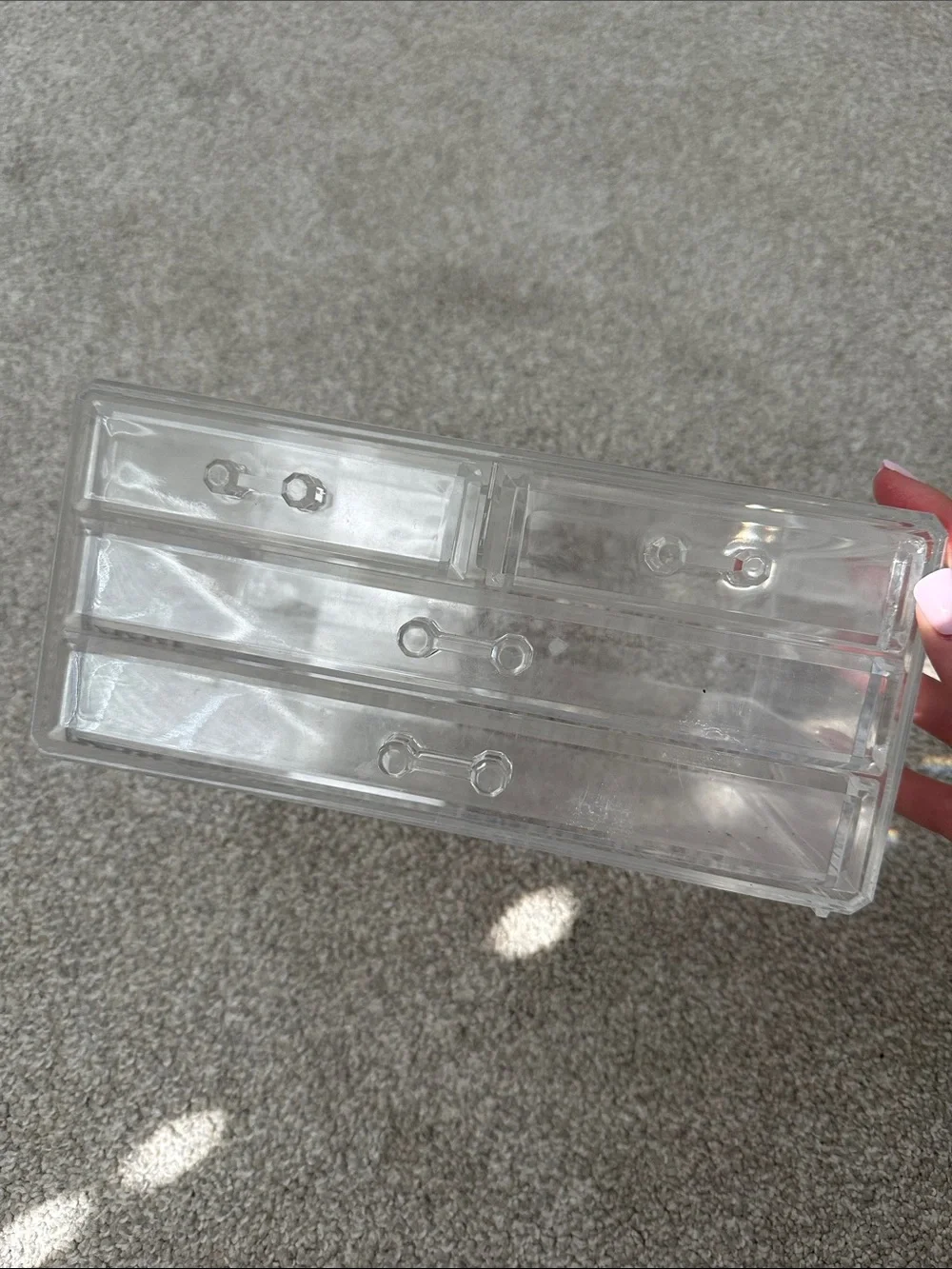 Clear Acrylic 3-Drawer Organizer - Home Storage & Organization